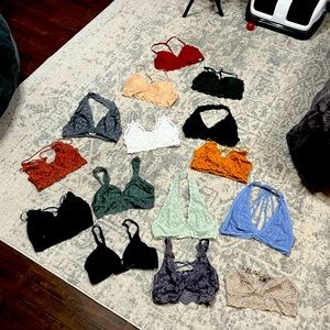 Set of FIFTEEN bralettes